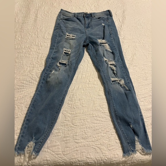Mudd jeans, FLX stretch high-rise ankle jagging size 11 - Picture 2 of 6